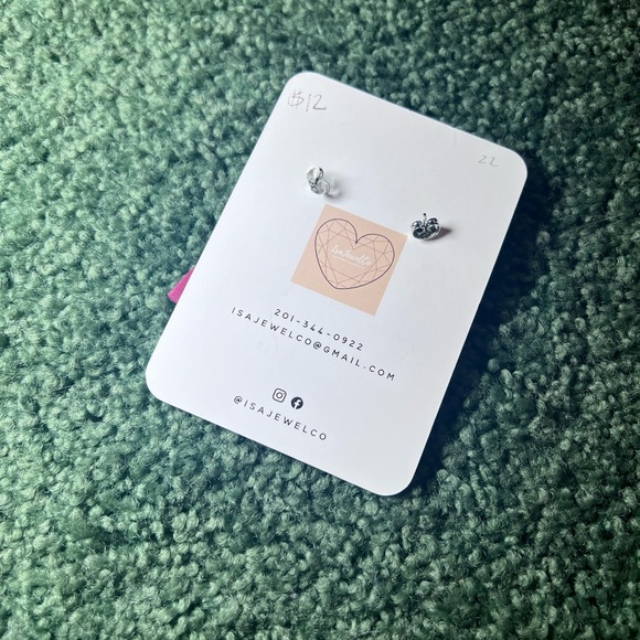 💋 Gingham Pattern Handmade Earrings ✨ - Picture 2 of 3